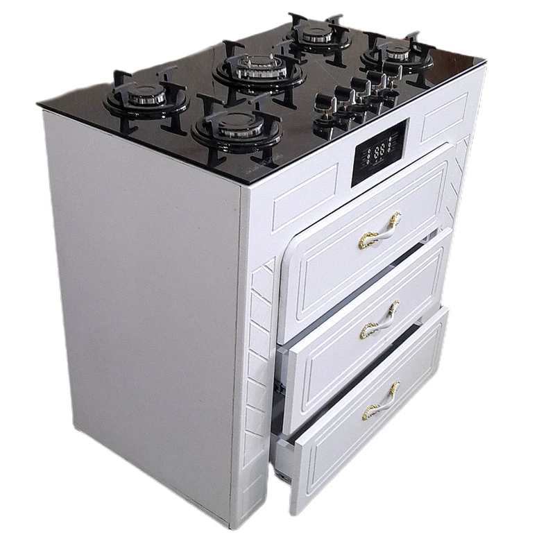 اجاق گاز 5 شعله هاکان مدل صفحه شیشه ولوم بالا سه کشو1230